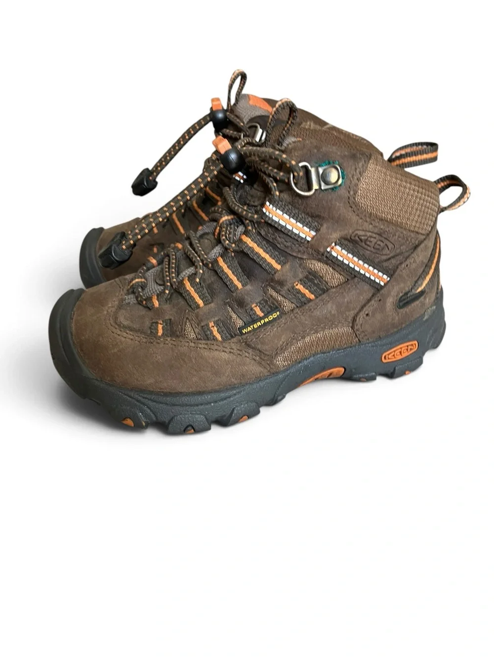 KEEN Alamosa Waterproof Mid Hiking Boots Brown Little Kid 9